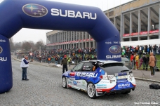 Štajf v Praze za volantem nejrychlejšího Subaru